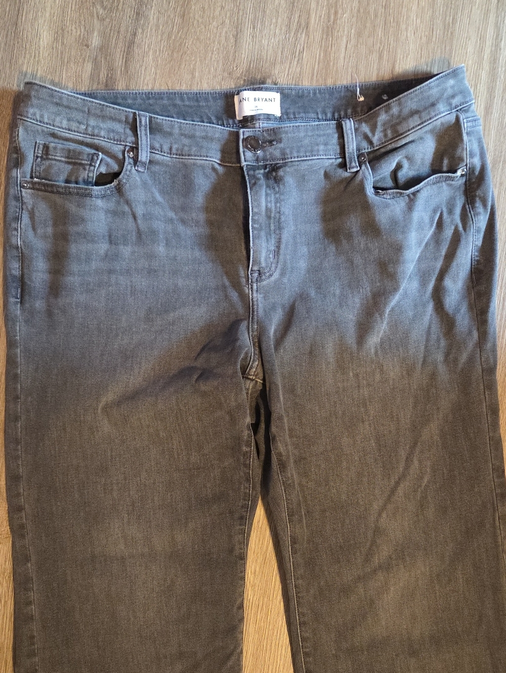 Lane Bryant Straight Leg Jeans in Charcoal Gray
